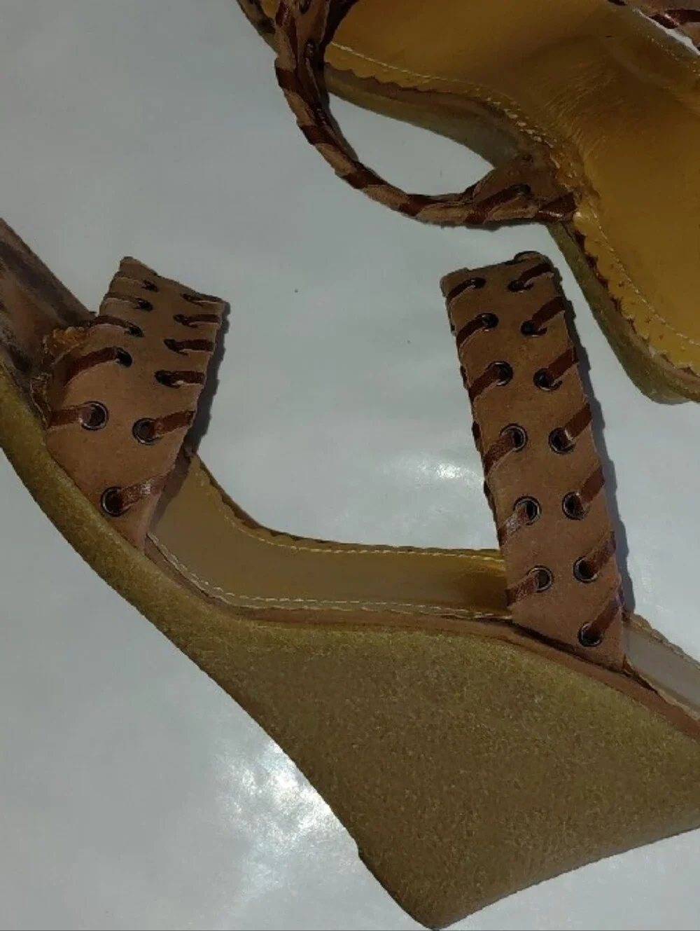 Marc Jacobs Brown Suede 90's Supermodel Wedge Slides, worn approx. 3 times.